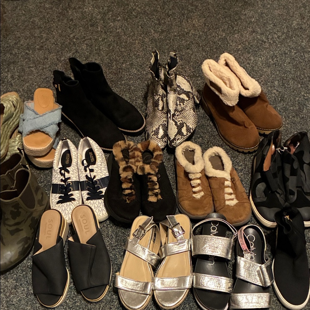 Bzees Footwear Collection in Black, Brown, and Silver